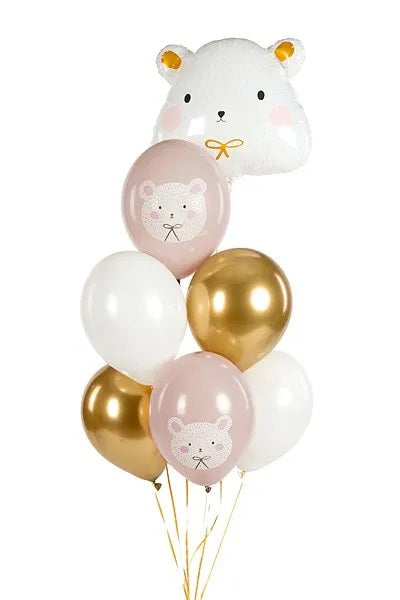 Ballons, 6 Stück – Eisbär, 30 cm