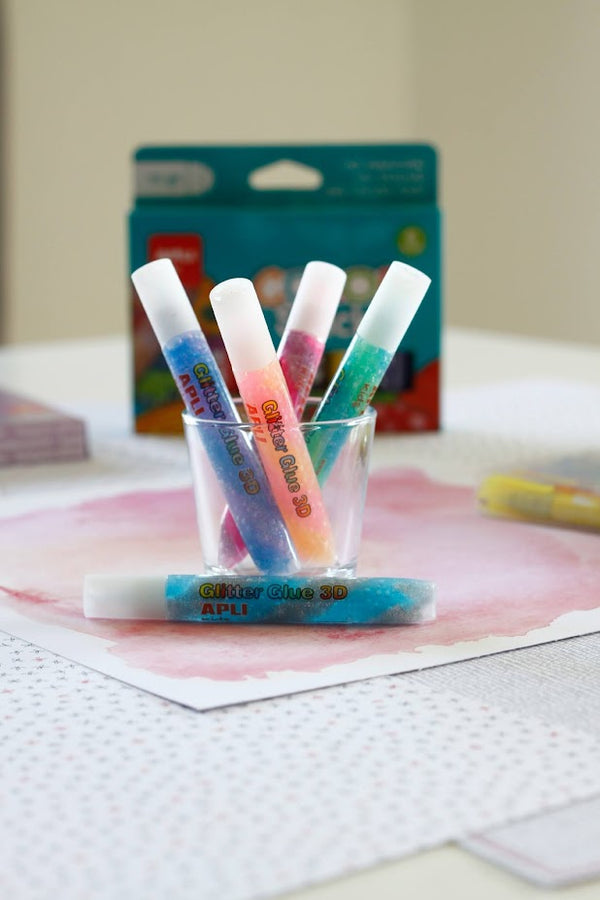 Dekorativer Glitzerkleber – 5 Metallic-Farben - tablude.com