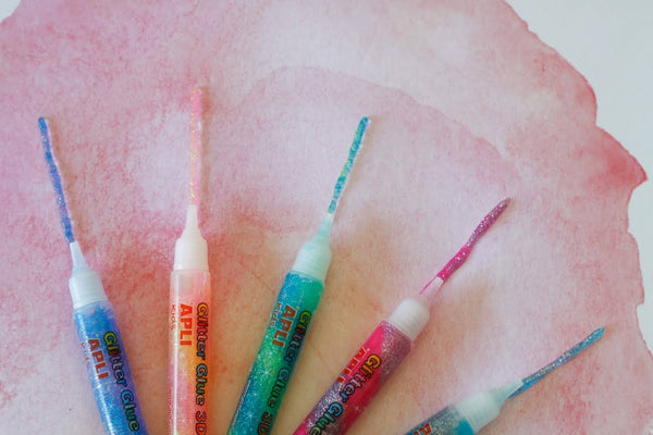 Dekorativer Glitzerkleber – 5 fluoreszierende Farben - tablude.com
