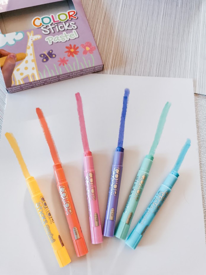 Farben in Stiftform – 6 Pastellfarben - tablude.com