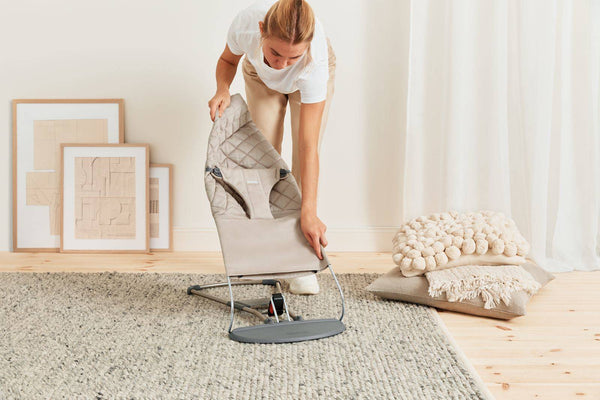 Zusätzlicher Stoffsitz für Babywippe BALANCE BLISS – Sandgrau