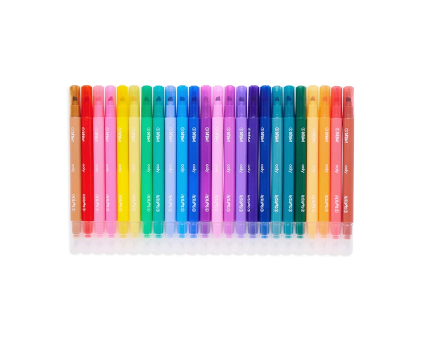 Farbwechselnde Filzstifte – Switch-Eroo, 24er-Set