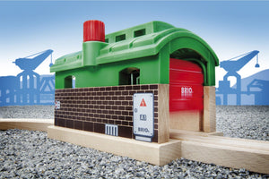 Garage für Lokomotive