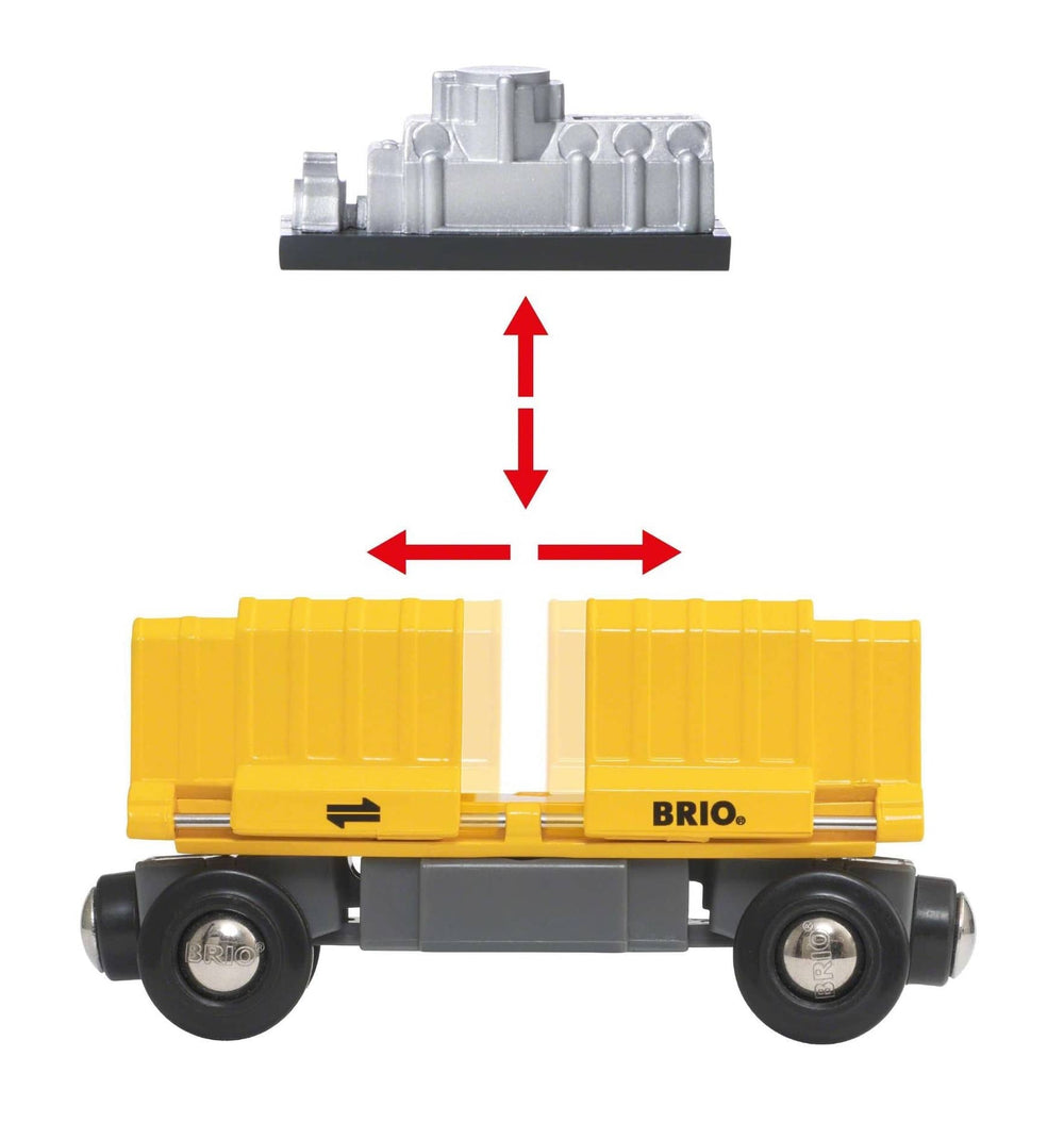Güterzug mit drei Waggons