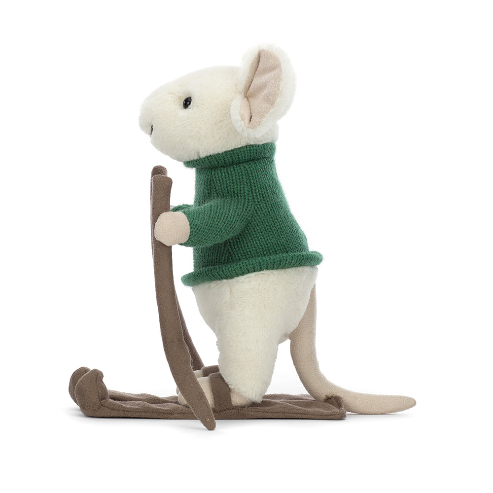 Plüschmaus – Merry Mouse Skiing - tablude.com