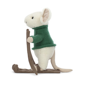 Plüschmaus – Merry Mouse Skiing - tablude.com
