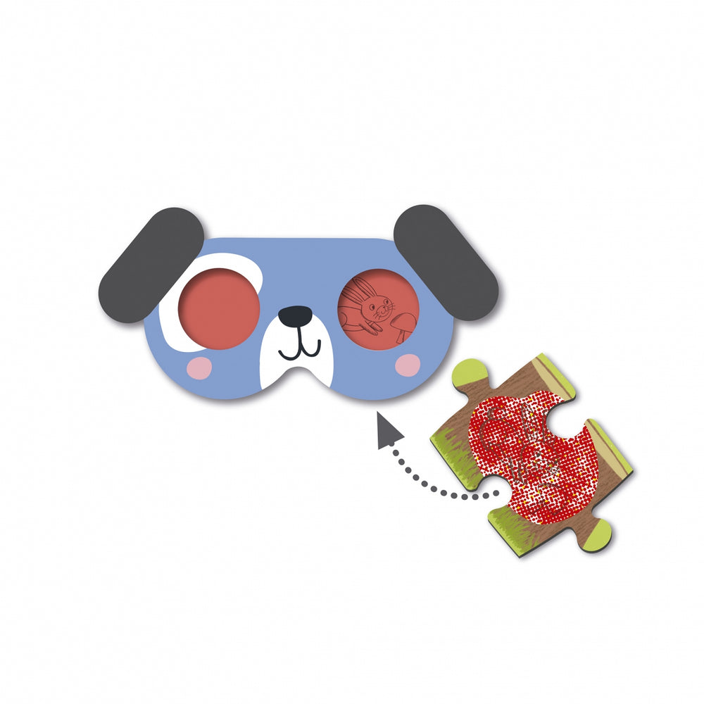Puzzle mit Zauberbrille – Hunde 4+ - tablude.com