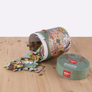 Runde Puzzles in einer Tube – Weltmonumente 5+ - tablude.com