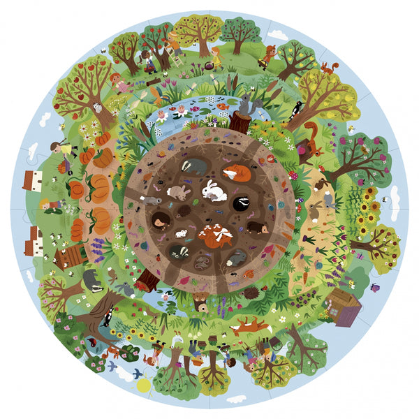 Runde Puzzles in einer Tube – Biosphäre 5+ - tablude.com