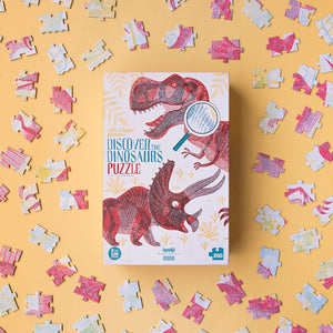 Lernpuzzle mit Spiel – Entdecke die Welt der Dinosaurier - tablude.com