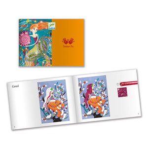 Kunstset mit Glitzer  - Meerjungfrauen - tablude.com