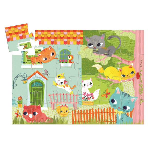 Puzzle  in einer Box – Kätzchen und seine Freunde - tablude.com
