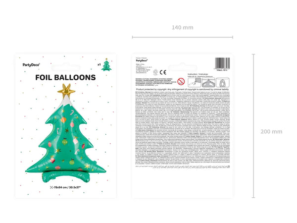 Folienballon – Weihnachtsbaum 78 x 94 cm