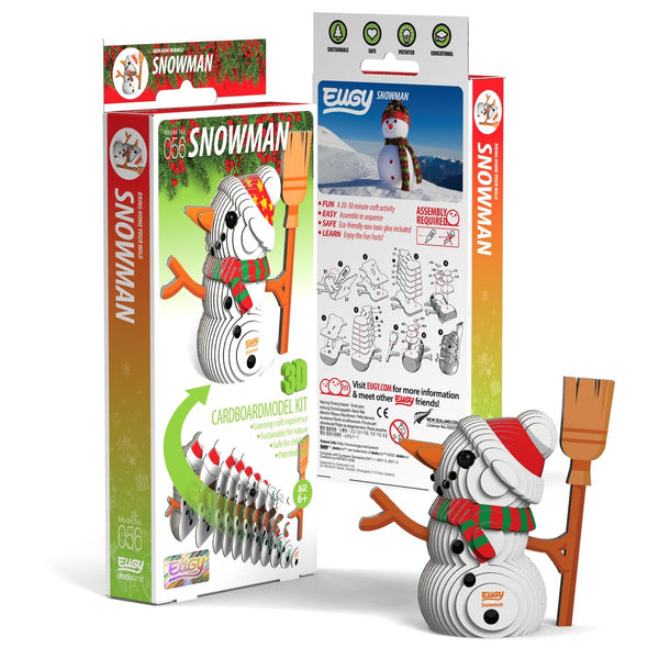 Eko Układanka 3D Eugy - Bałwanek - tablude.com