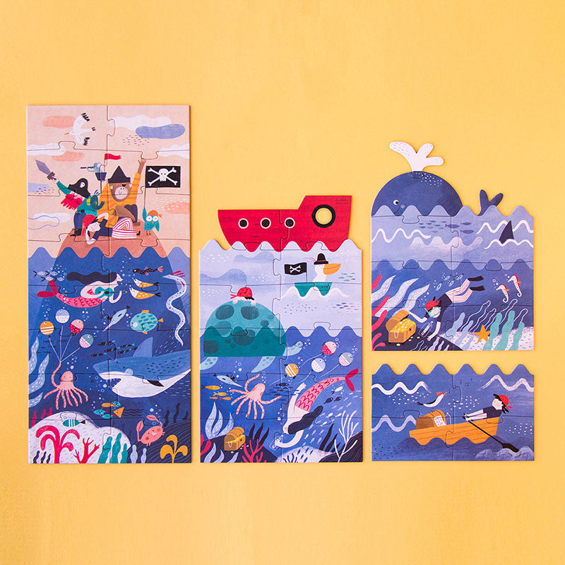 Progressive Puzzles für Kinder – Entdecke Schätze - tablude.com