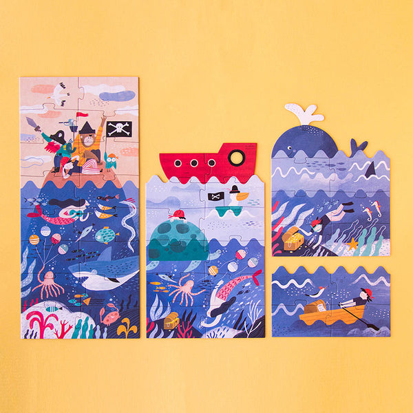 Progressive Puzzles für Kinder – Entdecke Schätze - tablude.com