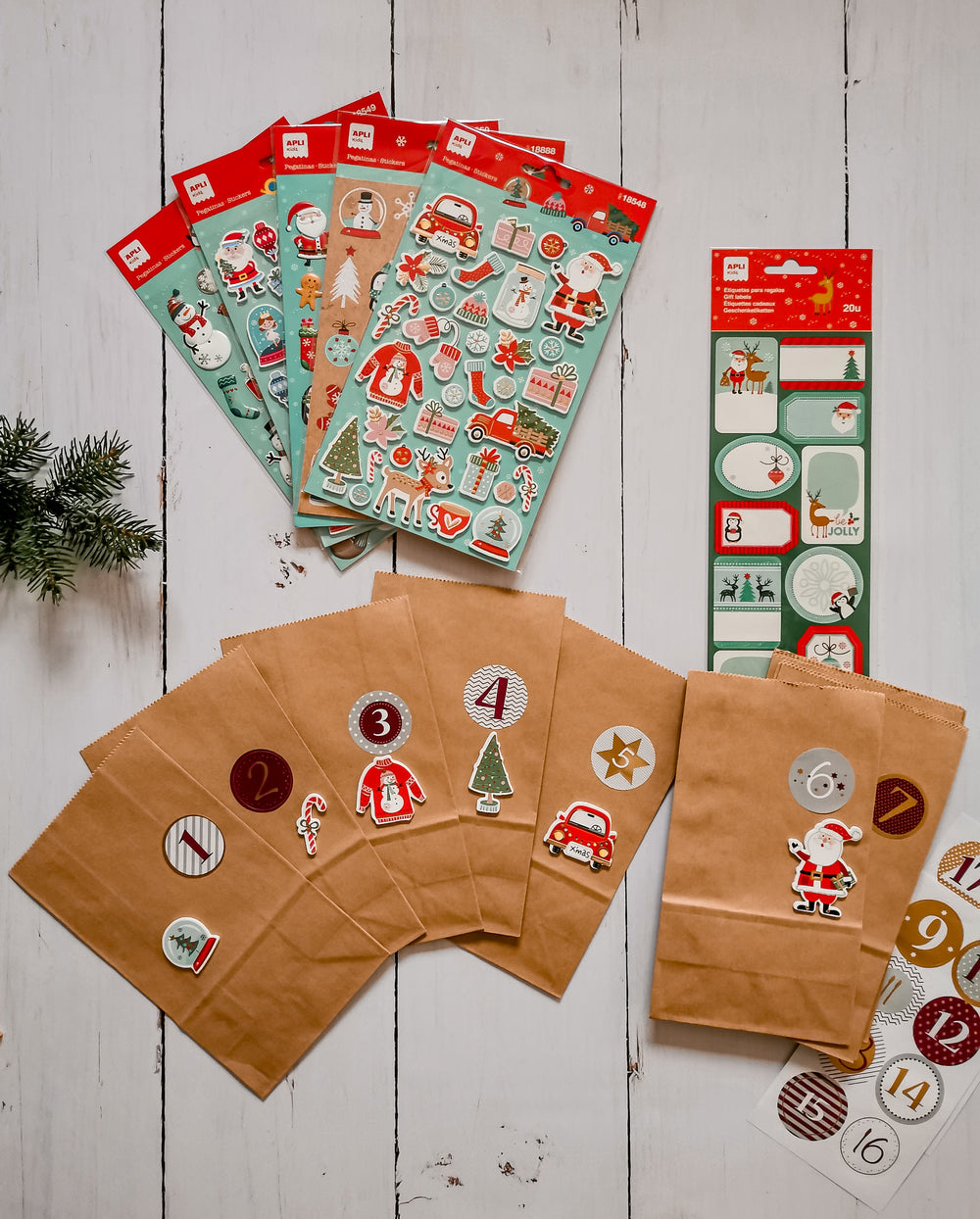 Weihnachtsetiketten – Rentiere - tablude.com