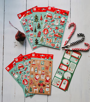 Weihnachtsetiketten – Rentiere - tablude.com