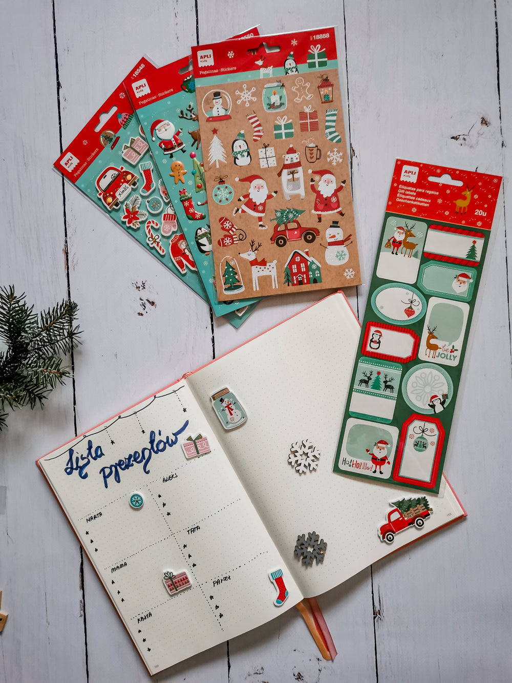 Weihnachtsetiketten – Rentiere - tablude.com