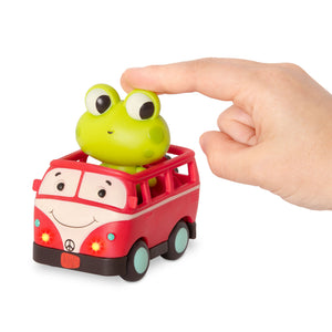 Set mit 3 weichen Sensorik-Autos mit fröhlichen Passagieren – Bus, Polizeiauto, Rennwagen - tablude.com