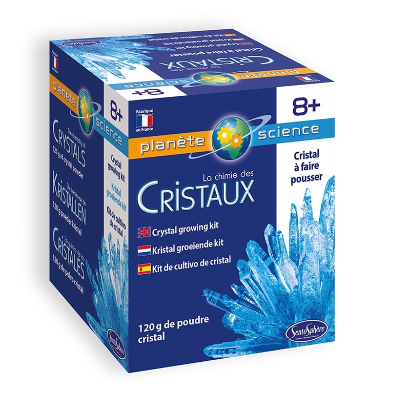 Kristallzucht Set – Blaue Kristalle