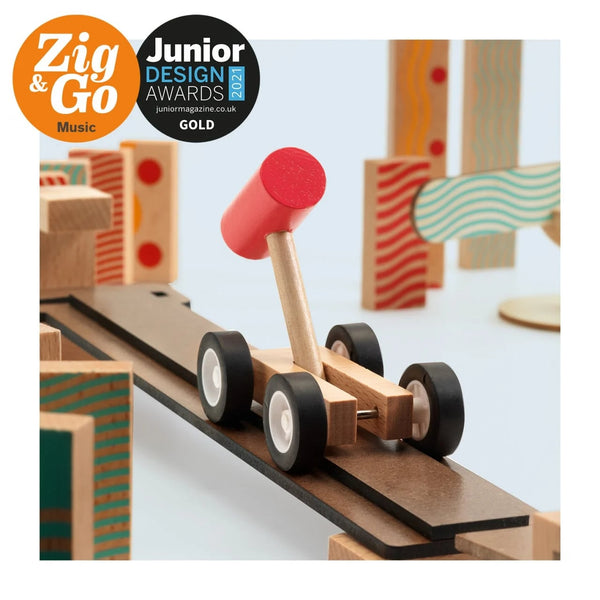 Set zum Bauen von Bahnen Zig&Go  - 52 Teile - tablude.com