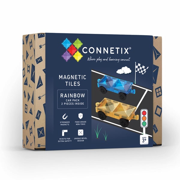 Magnetbausteine – Rainbow Car Pack 2 Teile - tablude.com