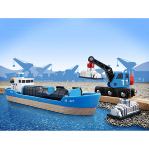 Containerschiff mit Kran BRIO World