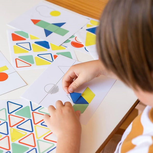 Set mit geometrischen Aufklebern – Fahrzeuge - tablude.com