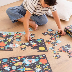 Im Dunkeln leuchtendes Puzzle – Weltraum 4+ - tablude.com