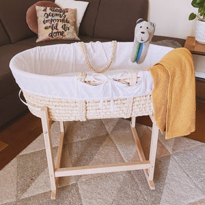 Schaukelgestell für Moseskorb – Rockingbaby Naturholz