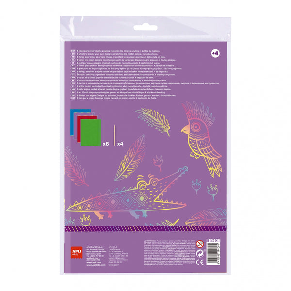 Kratzbild-Set – Magic Scratch Colors A4 - tablude.com