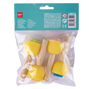 Schaumstoffstempel mit Holzgriff - tablude.com