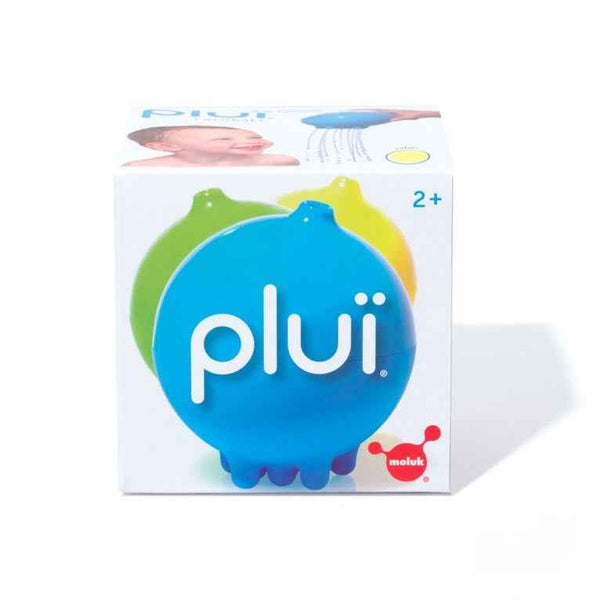 Plui Badespielzeug grün von Moluk in der Verpackung für Kinder ab 2 Jahren