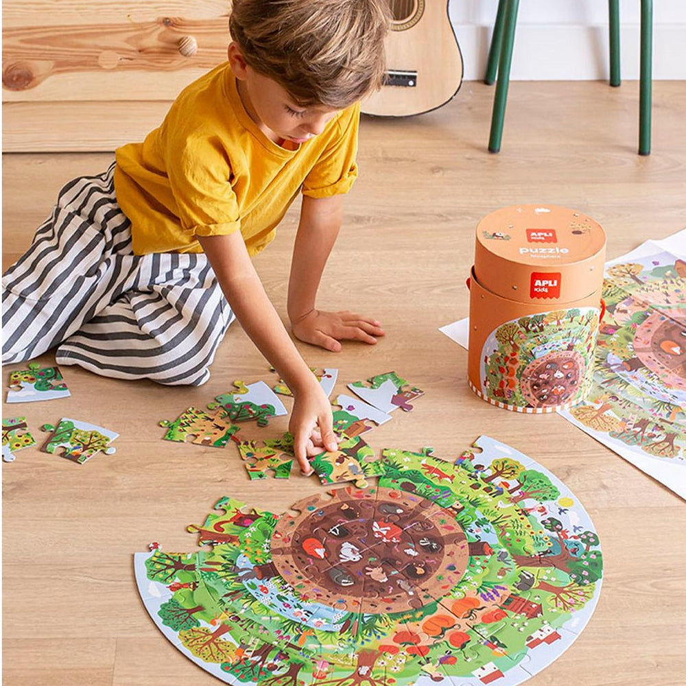 Runde Puzzles in einer Tube – Biosphäre 5+ - tablude.com