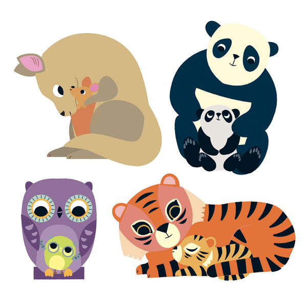 Set mit 120 Aufklebern  - Mütter und Kinder - tablude.com