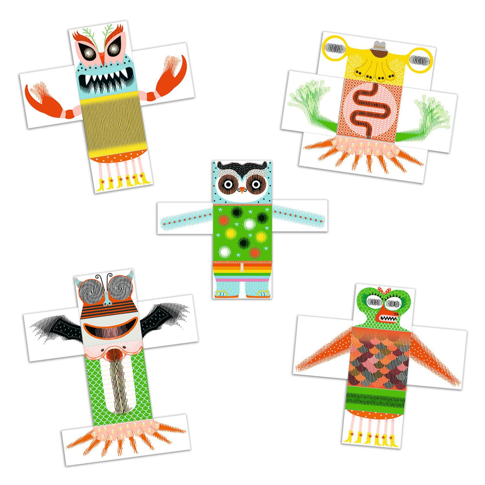 Magnetisches Puzzle  - Kinoptik Rigolo-Monster - tablude.com