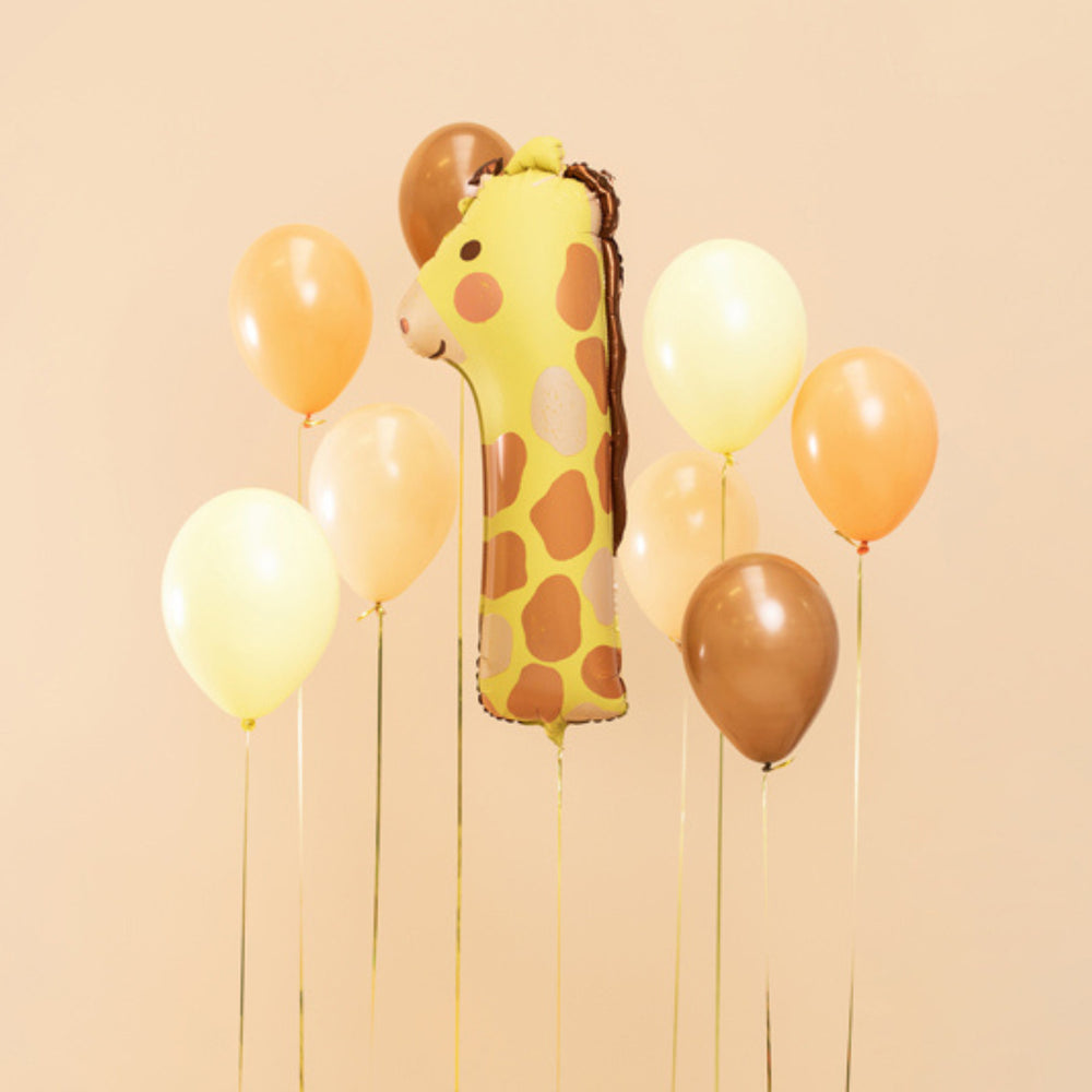 Folienballon 90 cm – Zahl 1 Giraffe