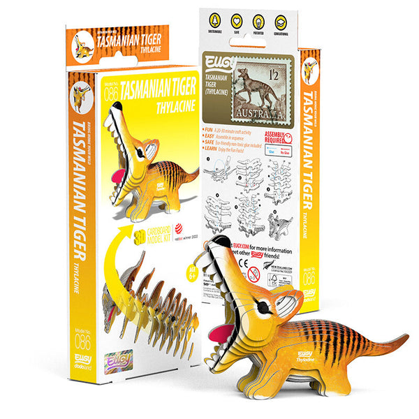 Öko-Puzzle 3D – Tasmanischer Tiger - tablude.com