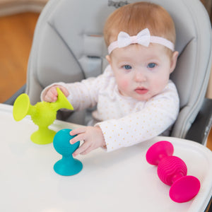 Rasseln Saugnäpfe Pip Squigz Loops - Bobo Orange - tablude.com
