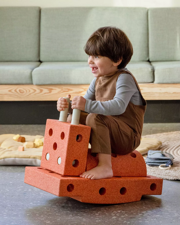 Kreative Bausteine zur Förderung der Grobmotorik Explorer Set – orange 15 in 1 - tablude.com