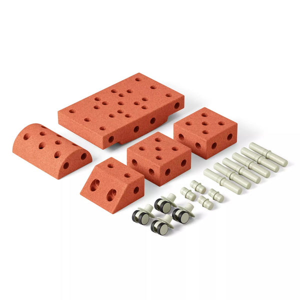 Kreative Bausteine zur Förderung der Grobmotorik Explorer Set – orange 15 in 1 - tablude.com