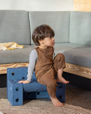 Kreative Bausteine zur Förderung der Grobmotorik Explorer Set – blau 15w1 - tablude.com