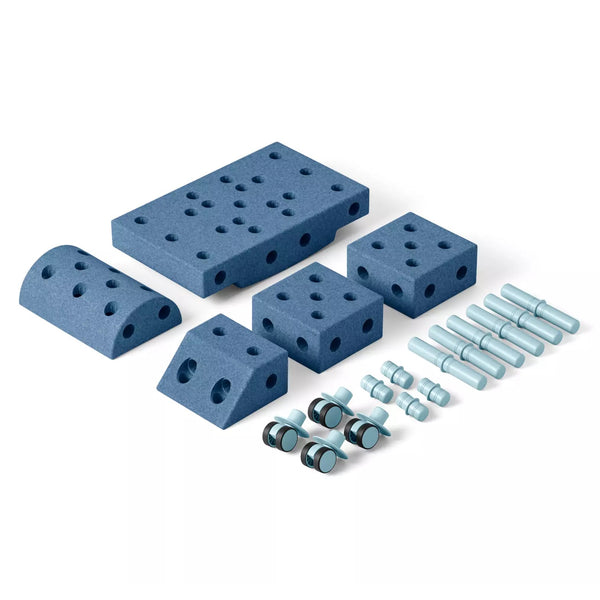 Kreative Bausteine zur Förderung der Grobmotorik Explorer Set – blau 15w1 - tablude.com