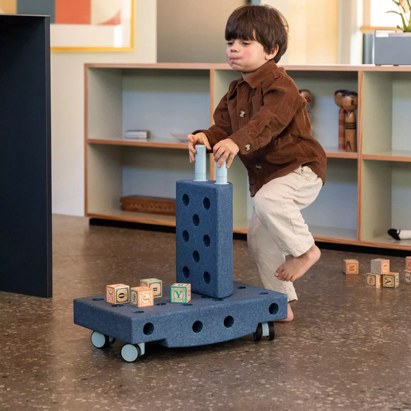 Kreative Bausteine zur Förderung der Grobmotorik Explorer Set – blau 15w1 - tablude.com