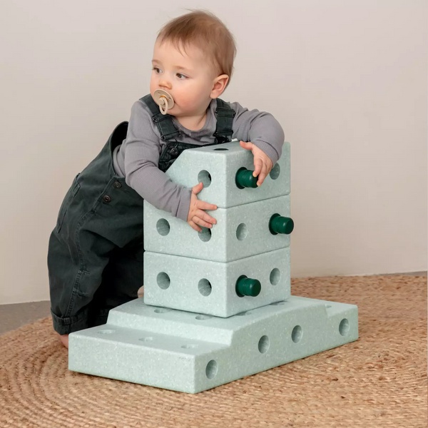Kreative Bausteine zur Förderung der Grobmotorik Explorer Set – mint 15w1 - tablude.com