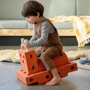Kreative Bausteine zur Förderung der Grobmotorik Curiosity Set – orange 10w1 - tablude.com