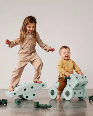 Kreative Bausteine zur Förderung der Grobmotorik Dreamer Set – mint 25 in 1 - tablude.com