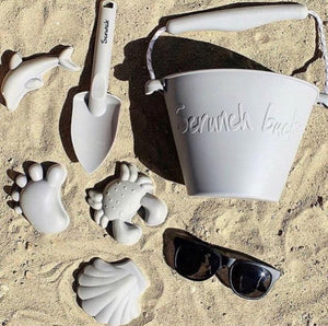 Silikon-Sandförmchen, 4 Stück – Grau - tablude.com