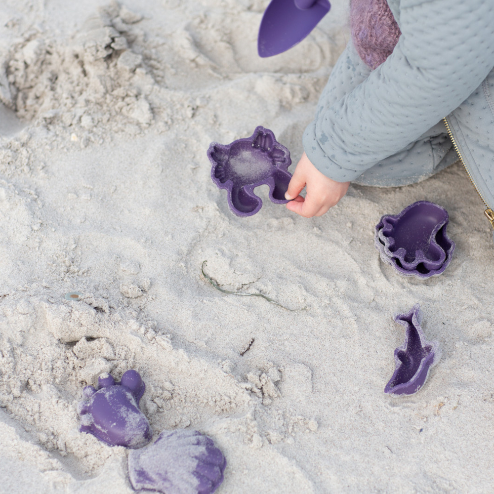 Silikon-Sandförmchen, 4 Stück - Violett - tablude.com